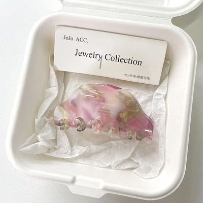 法式爆款小红书中号抓夹金标醋酸