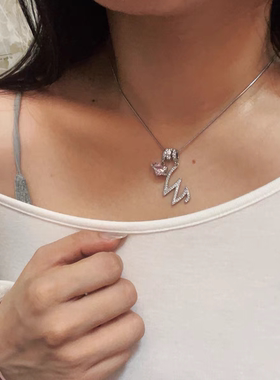 多巴胺少女 跨境独立站tk爆款 26字母项链不锈钢链条 18k镀真金