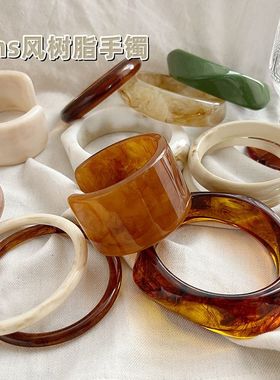 手镯手树脂女新款饰品镯子气质