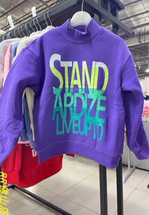 R R佛山店不可比喻印花加绒卫衣T恤2024秋冬新款男童女童长袖249