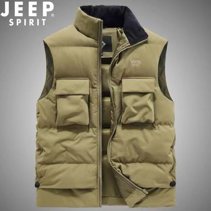 R R佛山店三色棉马甲工装马甲2025年秋冬季新款男装青少年中年童