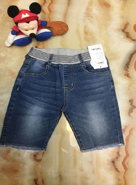 RR佛山店时尚浪潮2A20472426蓝色牛仔裤中裤夏季新款男童童装209