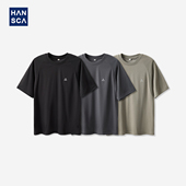 印花极速秒干短袖 hansca 上衣 180g薄款 2025夏季 抗菌插肩袖 t恤男款