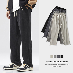 雪尼尔加绒保暖休闲裤 新款 男2024年秋季 hansca灯芯绒垂感休闲卫裤