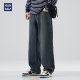 hansca水洗牛仔裤 复古潮牌痞帅高级感直筒宽松休闲长裤 男秋季 美式