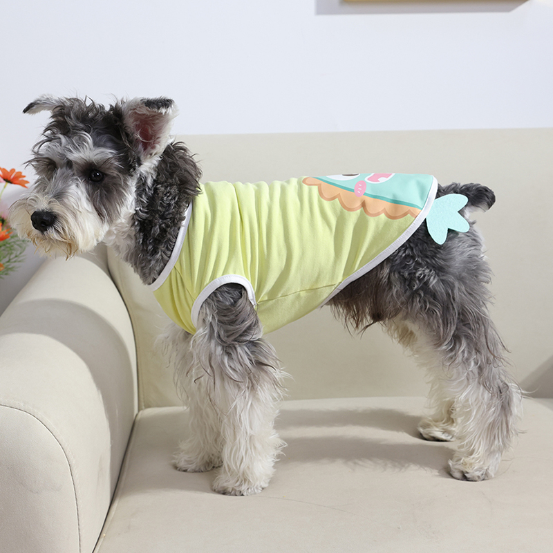 新品透气狗狗衣服夏季薄款比熊博美小型犬宠物猫咪条纹背心防晒