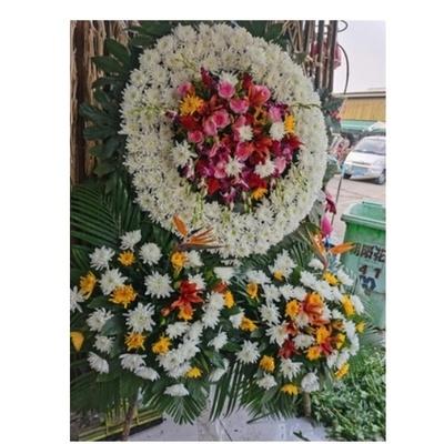 庐江县军二路文明商城苏果超市长丰中汽客运站鲜花店配送白事花圈