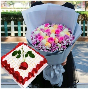 杭州上城区鼓楼河坊街城站火车站浙二医院玫瑰花情人节鲜花店同