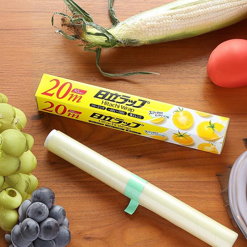 日本进口日立保鲜膜微波保鲜膜冷藏冷冻用30cm20米家用食品缠绕膜