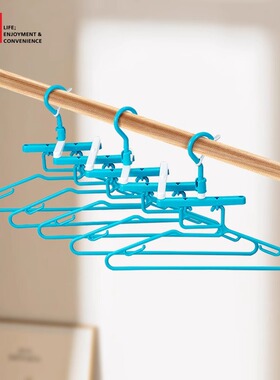 日本LEC晒衣架创意晾晒夹内衣内裤晾晒架折叠成人儿童组合衣架