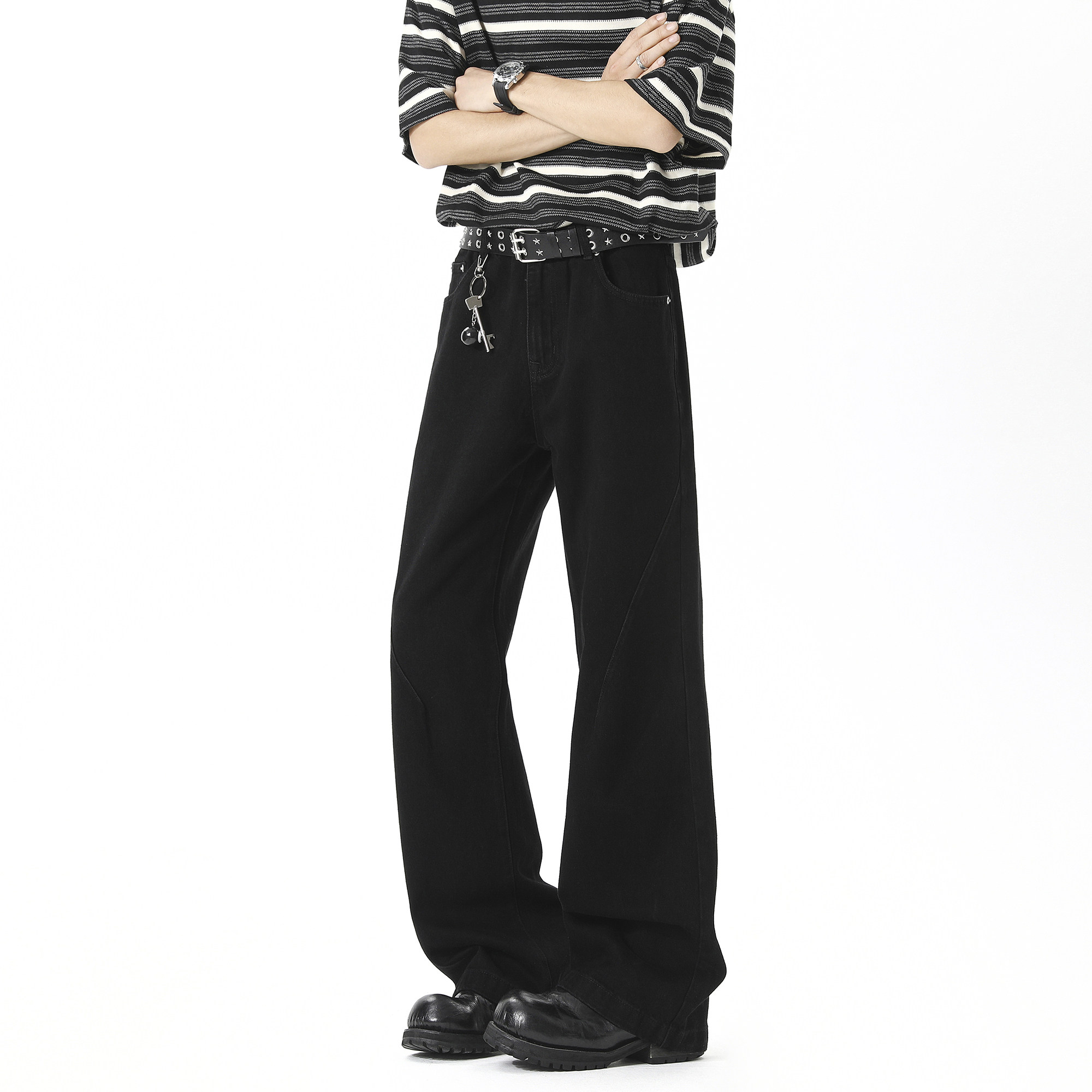 抖音品质2025春季新品牛仔裤HM125/PP55控78,男装牛仔裤,电商A036