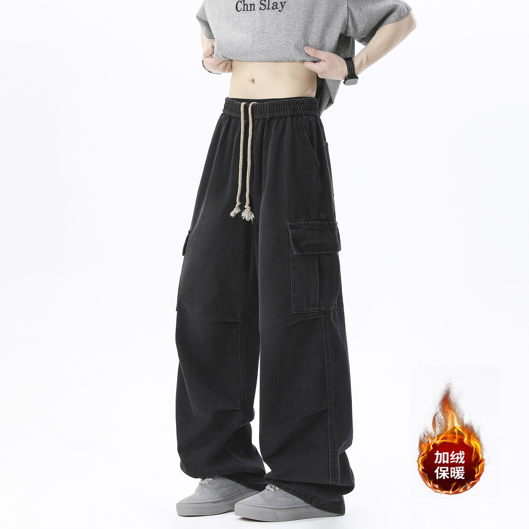 牛仔裤工装休闲裤薄款款号HM60/P50加绒款号HM93/P60，男装牛仔裤，电商A036