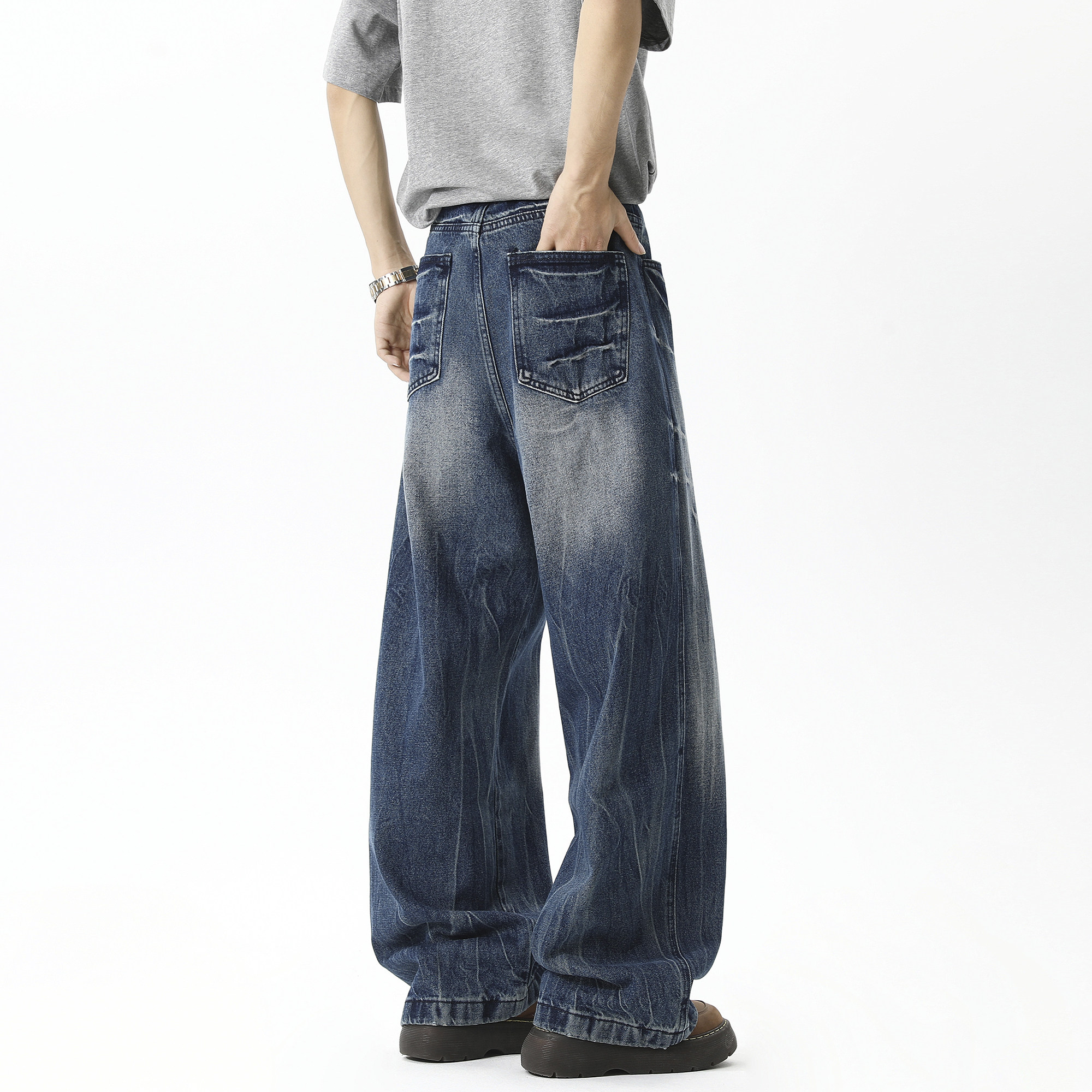 抖音品质2025春季新品牛仔裤HM122/PP55控88,男装牛仔裤,电商A036