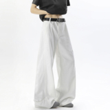 抖音品质纯棉洗褪休闲直筒裤HM167/P50，男装休闲裤，电商A036