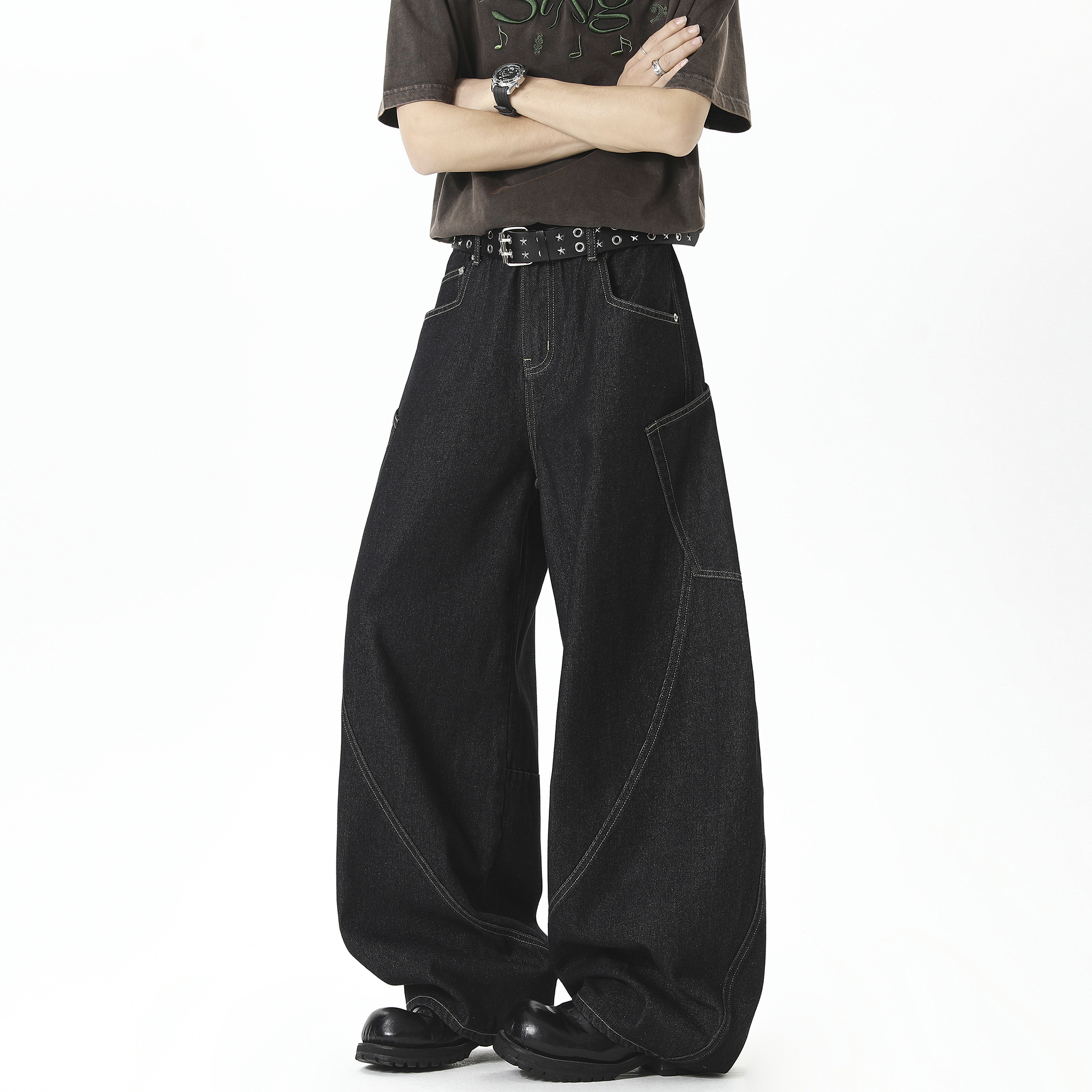 抖音品质2025春季新品牛仔裤HM131/P55控88，男装牛仔裤，电商A036