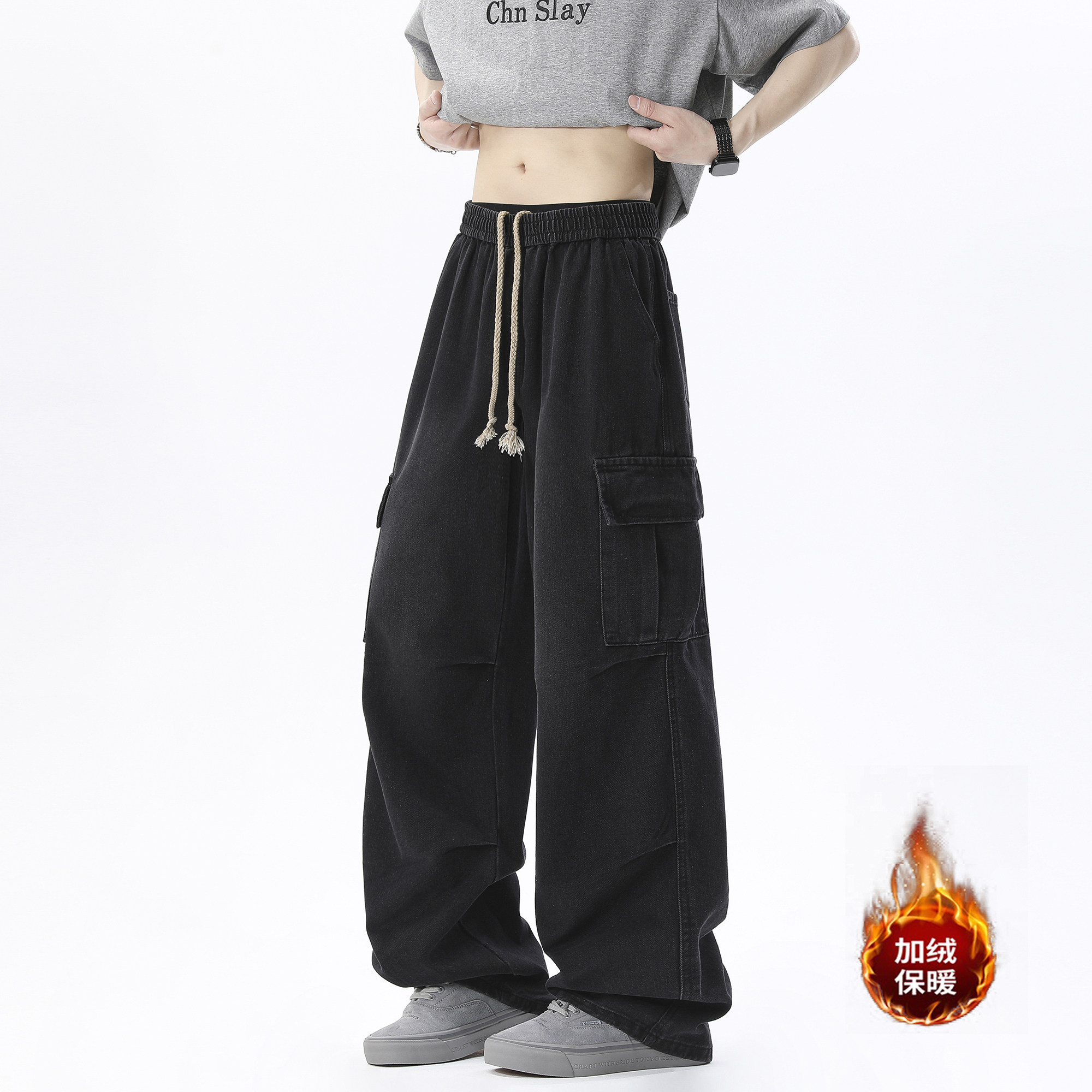 牛仔裤工装休闲裤薄款款号HM60/P50加绒款号HM93/P60,男装牛仔裤,电商A036