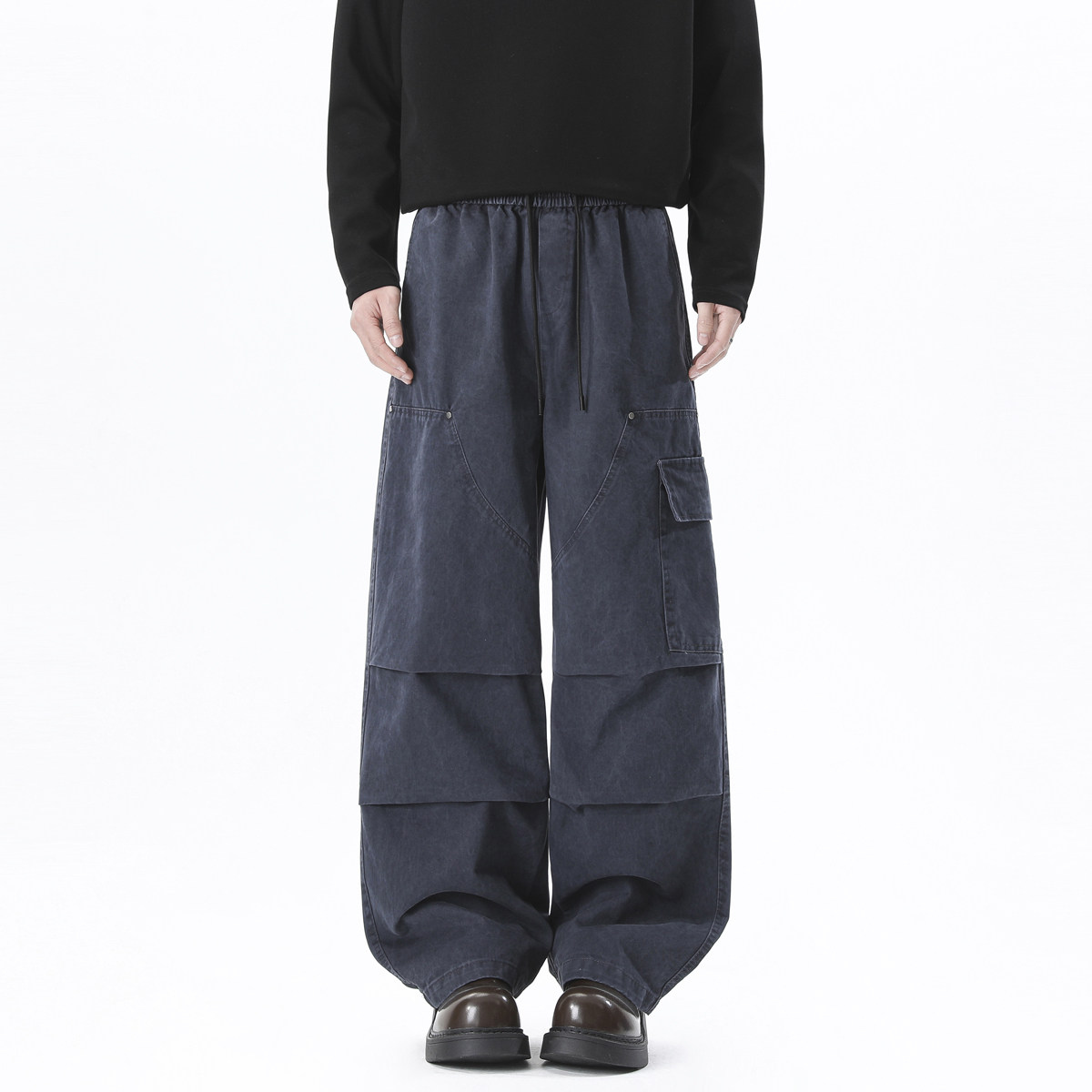 抖音品质全棉面料重工洗水休闲裤HM171/P55,男装休闲裤,电商A036