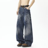 抖音品质2025春季新品牛仔裤HM122/PP55控88，男装牛仔裤，电商A036