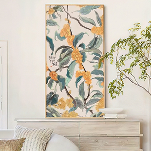 花卉十字绣满绣简单2025新款线绣客厅蟾宫折桂卧室餐厅玄关装饰画