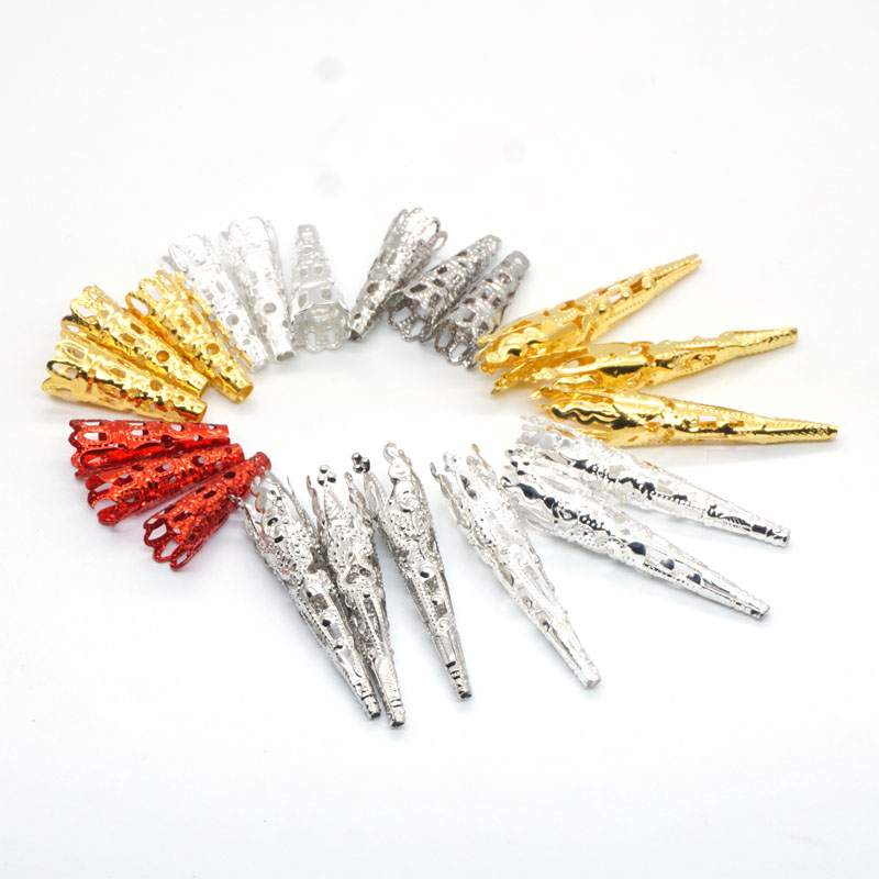 喇叭长筒花托铁发簪饰品配饰