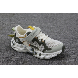 透气男女童防滑机能鞋 新款 镂空单网运动鞋 大童夏季 63201 足圣童鞋