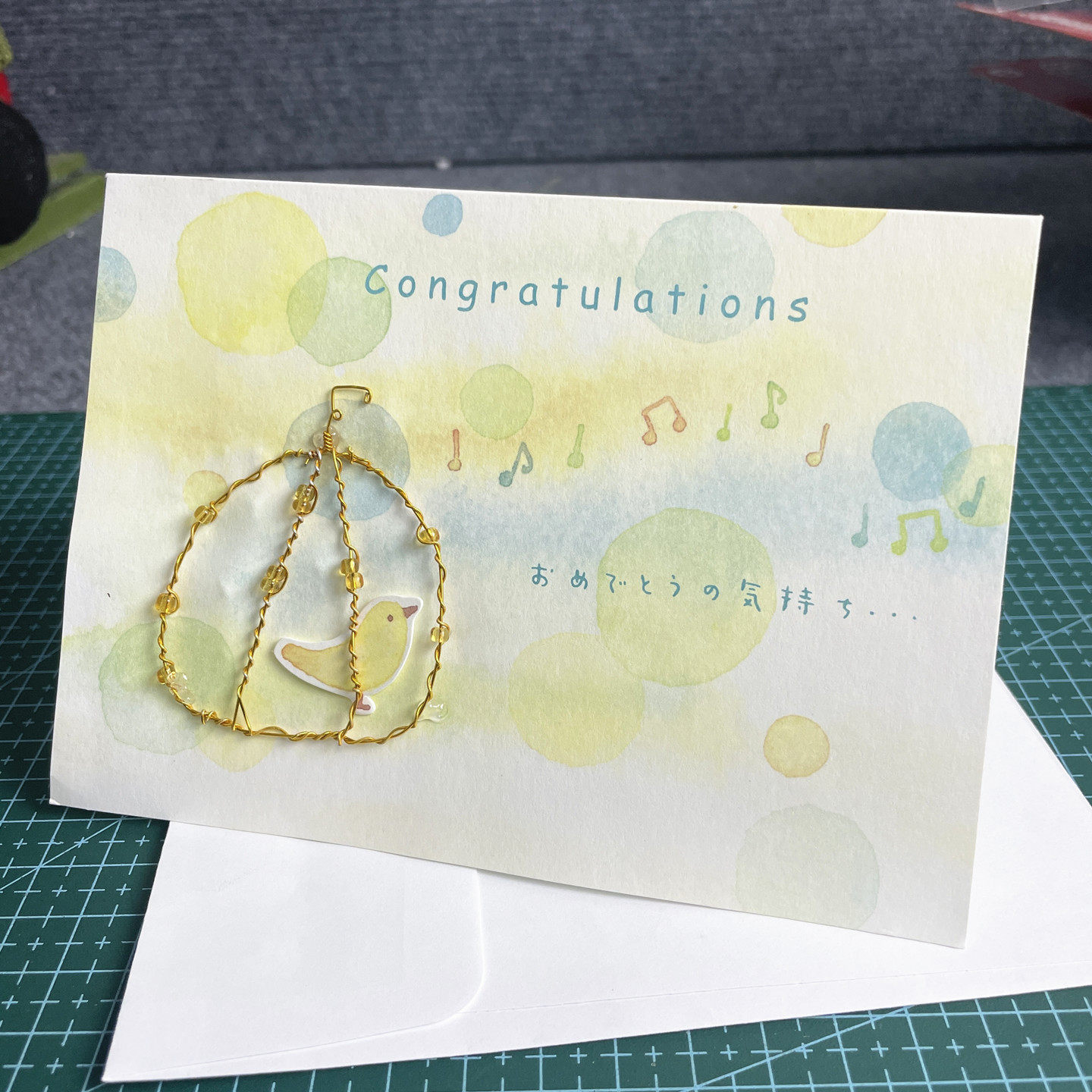 日单出口贺卡立体祝贺卡鸟笼小鸟 祝福卡14.5*10.5CM 微