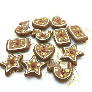 Christmas cookie pendant圣诞节饰品圣诞小挂件圣诞树饼干小挂件