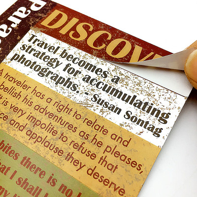 外单复古美言美文装饰帖纸scrapb