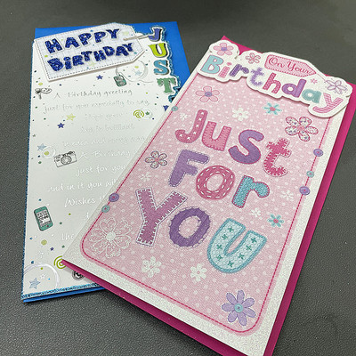 出口贺卡手工制作银闪粉