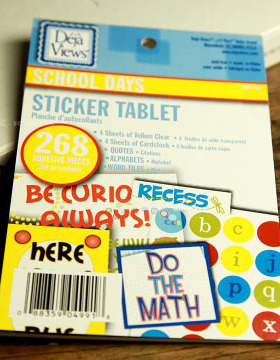 出口US原单 schooldays主题贴纸套装 268PC scrapbook手账素材