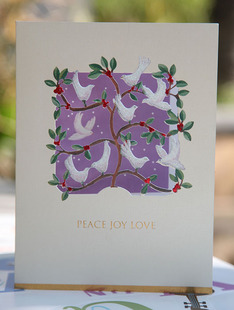 Christmas 无信封 card圣诞裝饰品外贸手工3D贺卡对折卡做工精美