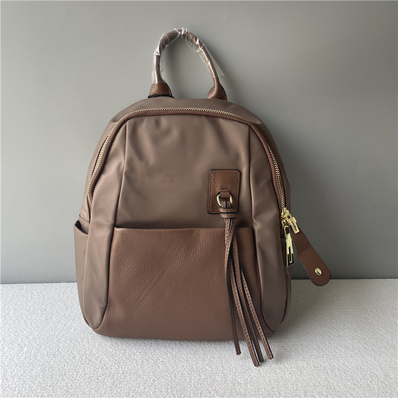 女双肩包头层牛皮配头层牛皮