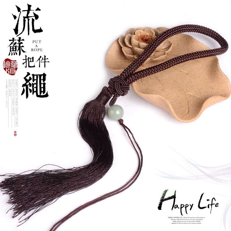精美流苏手把件绳 玉器 吊坠挂绳饰品配件穗子 文玩 把玩绳子批发