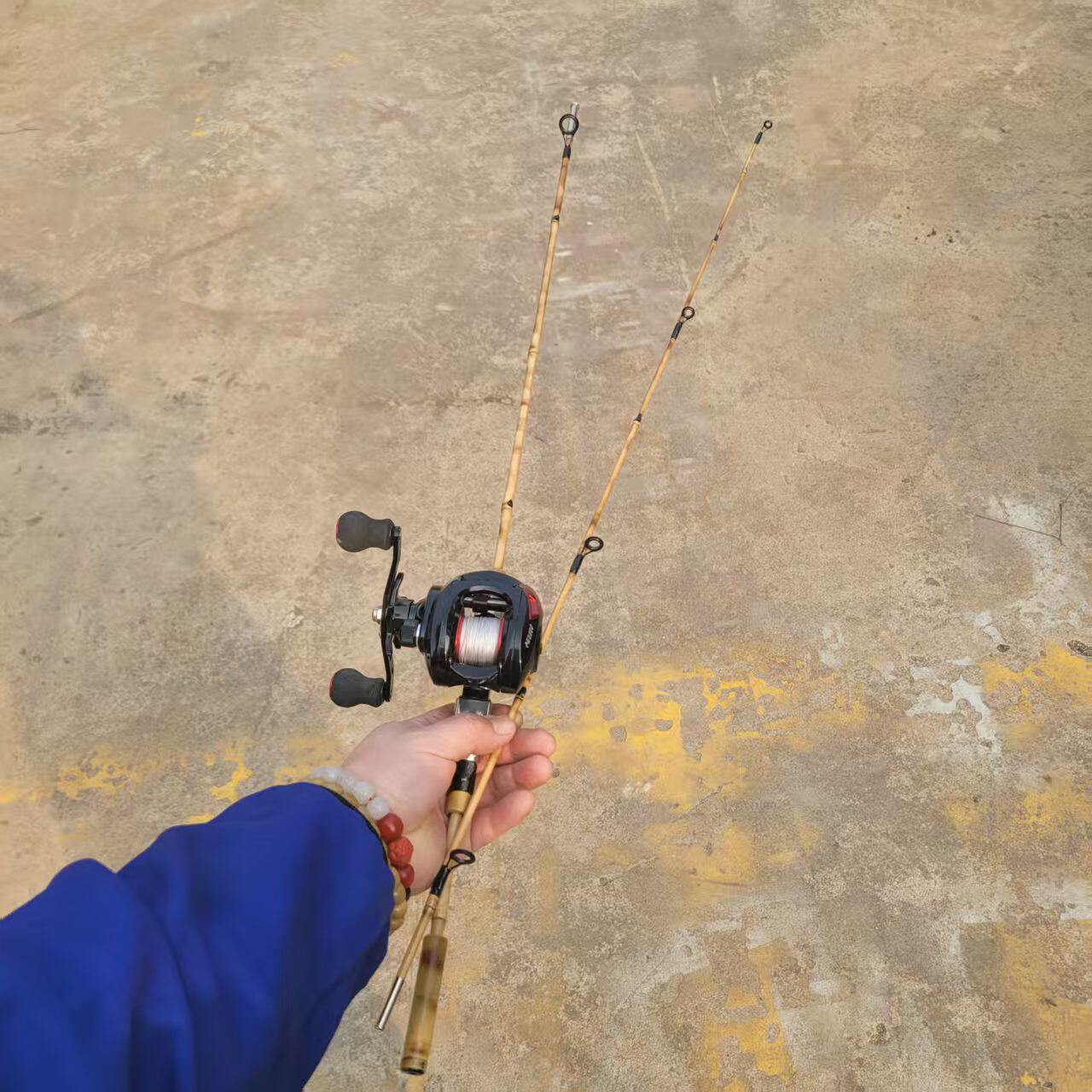 箭竹真竹子插节微物路亚真竹子制作弹射路亚竿全手工真竹子路亚竿