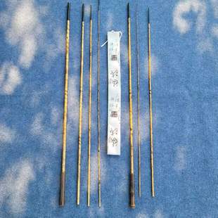 国风大漆真竹子并继竿插节鱼竿真竹子鱼竿古法竿溪流弹性好手感棒