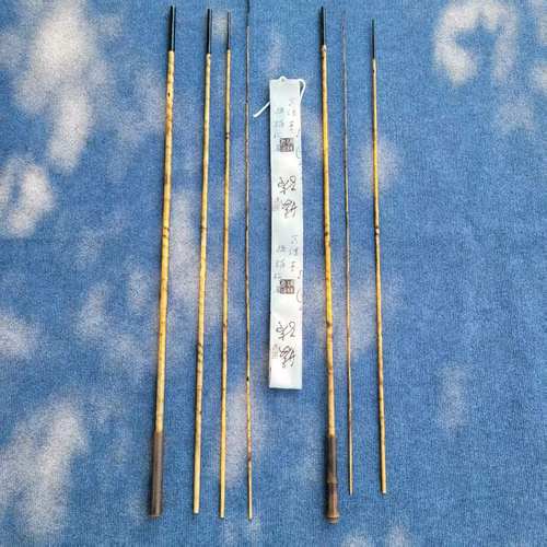 国风真竹子大漆并继竿鱼竿
