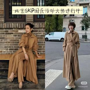 直筒裤 现货 半身裙 上衣 GD高定沙驼色纯羊绒风衣