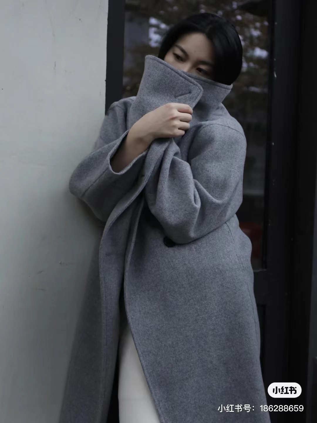 【现货】KK家翻领羊毛羊绒大衣