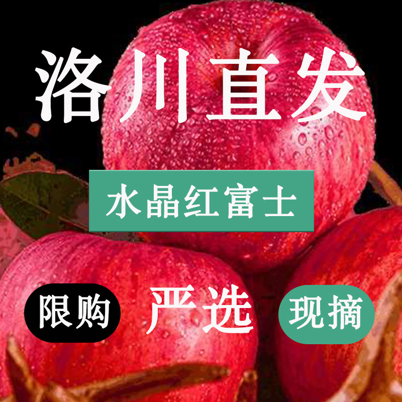 顺丰包邮镇店正宗陕西洛川苹果新鲜水果当季富士冰糖心整箱超大级