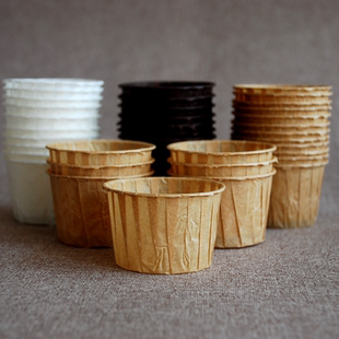 高端出口烘焙纸杯中号卷边厚纸杯蛋糕纸杯cupcake玛芬30个每包