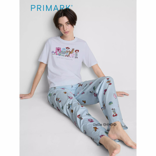 代购英国Primark女款成人大童玩具总动员短袖T恤家居服睡衣长裤