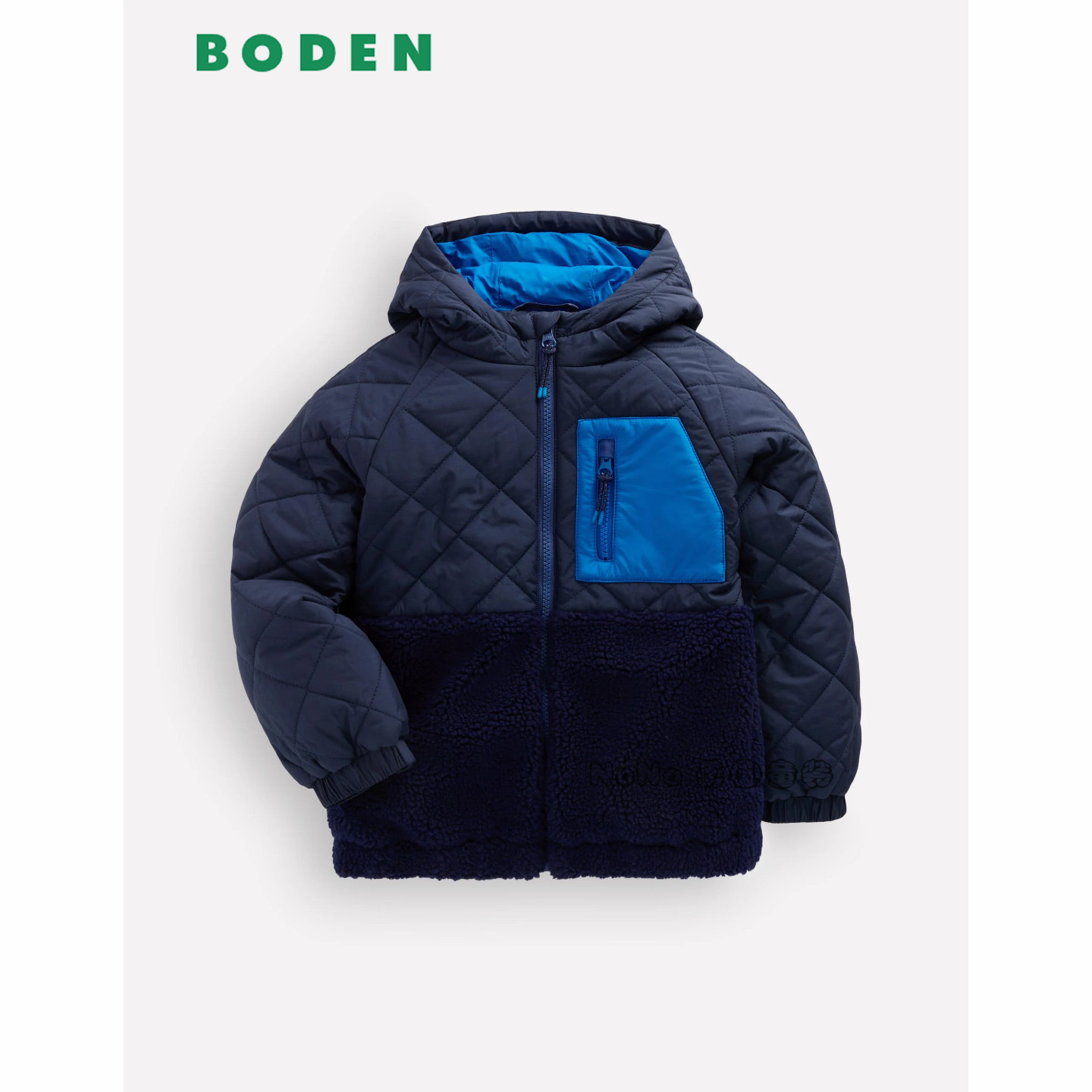 英国Mini BODEN正品男童藏青色外套棉衣棉服加厚2-14岁新款B3274