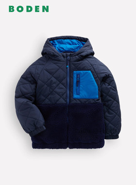 英国Mini BODEN正品男童藏青色外套棉衣棉服加厚2-14岁新款B3274