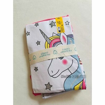 现货英国Primark正品NEXT女童粉蓝白色独角兽纯棉家居服睡衣秋裤