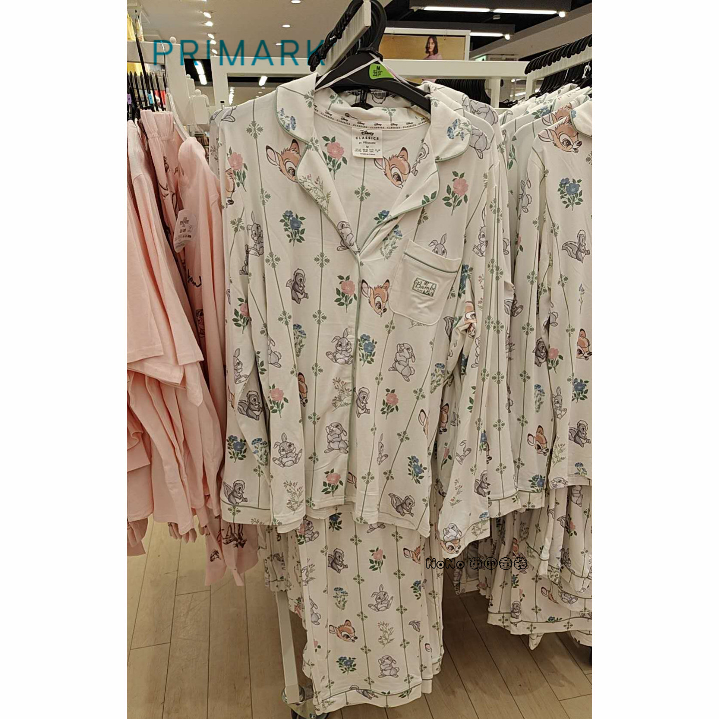 部分现货英国Primark女款成人大童小鹿斑比小兔长袖家居服睡衣裤