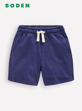 代购英国Mini Boden儿童藏青色休闲运动短裤新款全棉2-14岁B3168