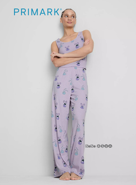 代购英国Primark女款成人大童紫色虫虫特工队背心家居服睡衣长裤