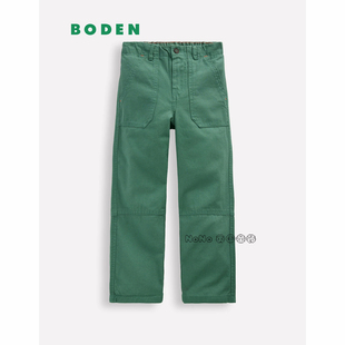 英国Mini Boden男童休闲松石绿色长裤英伦全棉2-14岁新款B3176