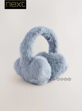 英国NEXT代购女童灰色爱心耳罩冬季保暖防风护耳3-16岁新45-012