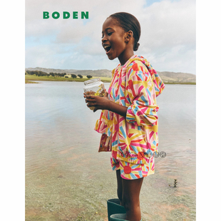 英国Mini Boden女童彩虹太阳卫衣衫运动短裤毛巾沙滩2-12岁G5873